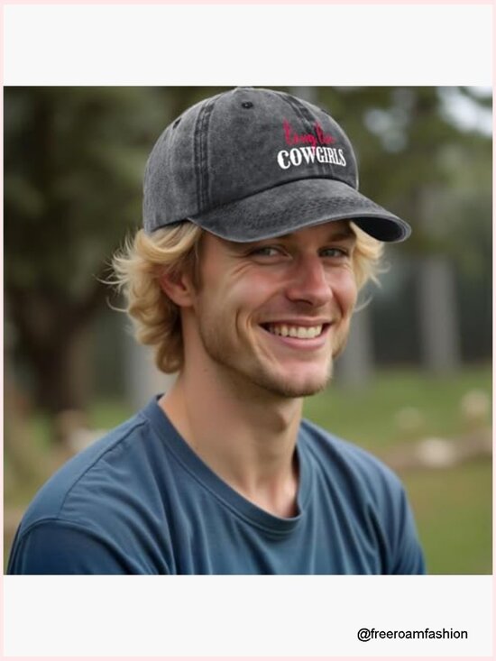Long Live Cowgirls Humor Baseball Cap Adjustable Cotton main image 4